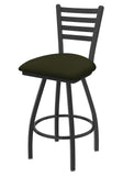 XL 410 Jackie 36 Swivel Extra Tall Bar Stool with Pewter Finish and Canter Pine Seat