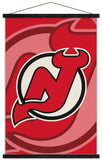 Trends International NHL New Jersey Devils - Logo 14 Wall Poster, 22.375 x 34, Print and Black Hanger Bundle