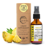 GIVOL Organic Raw Bromelain Mist-Liquid Pineapple Extract - Enhanced Potency 500mg, for Kids & Adults - for Digestive Health, In