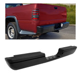 KUAFU Assembly Rear Bumper Compatible with 1994-2002 Dodge Ram 1500 2500 3500 Fleetside/Styleside W/Step Pads Steel+Plastic Powd