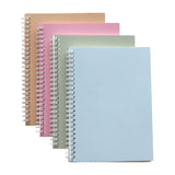 Innaxa A5 College Graph Notebooks 4 Pastel Color Beige,Pink,Blue,Green , 100 Gsm NoBleed Squared Paper, 60 Sheets Each A5 G