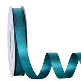 Ribest Teal Double Faced Satin Ribbon, 1/2 Inch Continuous 25 Yard Fabric Ribbon for Crafts Gift Wrapping Hair Bows Wedding Part