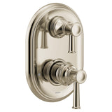 Moen UT3322NL Belfield M-CORE 3-Series 2-Handle Shower Trim with Integrated Transfer Valve Valve Required Polished Nickel-New
