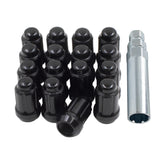 Wheel Accessories Parts Set of ATV/UTV 16 Blue 10x1.25 Lug Nuts 1.38 Long for Car Small Diameter Bulge Acorn Spline Lug Nuts Con
