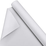 Kinlop 36 Inch x 40 Feet Double Primed Cotton Canvas White Canvas Roll for Oil and Acrylic Paint