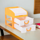 Kuber Industries 3Tier Stationary Oragnizers for Desk & Pen Holder For Study Table | Pencil Stand/Box with Drawers for Girl Stu