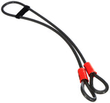 Kryptonite KryptoFlex Security Cable, 2.6FT/4FT/7FT/30FT Long Braided Steel Flex Bike Lock Anti-Theft Cable with Looped Ends for