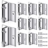 Zonon 10 Pack Aluminum Corridor Sign Holder, 1/8 Substrate, Black Sign Mount Bracket Design for Restroom, Conference Room Class