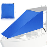 BBTO 9' X 10' T-Top Bow Shade for Boat Cover UV Protection 600d Oxford Cloth Canopy Waterproof Navy Blue Boat Tent Sun Shade Ext