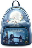 Loungefly Disney Peter Pan Second Star Glow Womens Double Strap Shoulder Bag Purse