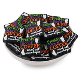 Lovyomi 12PCS Halloween Silicone Focal Beads for Pens, Coffee Ghost Silicone Beads for Keychain Making DIY Handicraft