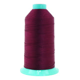 Mandala Crafts Size 138 420D T135 Bonded Nylon Thread - Burgundy 1250 YDs Tex 135 Heavy Duty Sewing Threads for Leather, Jeans,