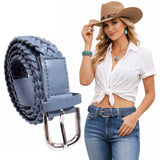 WomenS Belt For Jeans & Dresses Casual/Formal Free Size (2435) Light Grey, Stylish And Versatile Accessory For Any Outfit