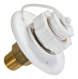 Aqua Pro 27895 Polar White Plastic Surface Mounting Flange with 1/2 Male Pipe Thread