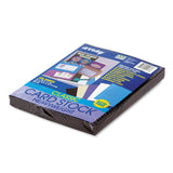 Pacon 101187 Array Card Stock, 65 lb., Letter, Black, 100 Sheets/Pack