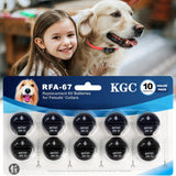10Pack RFA-67 6V Replacement Dog Collar Batteries for PIF-300 PIF-275-19 PUL-275 PIF00-15002 PBC-102 ZIG00-16969, Compatible wit