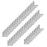 Pastlla 50Pcs Corner Brace 4 Holes Flat Corner Braces L Shape Repair Bracket L Shape Repair Plates Joint Bracket for Painting, P