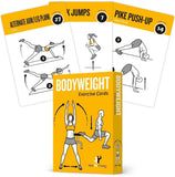 NewMe Fitness Bodyweight Workout Cards, Instructional Fitness Deck for Women & Men, Beginner Fitness Guide to Training Exercises