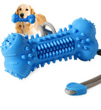 IPTPAS Dog Chew Toy for Aggressive Chewers, Durable Dental Cleaning Treat Toy, Food Dispensing Interactive Toy for Small, Medium
