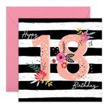 CENTRAL 23 18th Birthday Card For Girls - Happy 18th Birthday - Happy Birthday Card For Her Age Eighteen - Gifts For Women Dau