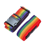 Istara Luggage Straps Suitcase Lock Belt Strap Black Luggage Straps | Rainbow Color (1)