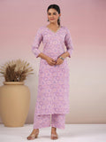 Anni Designer Women'S Rayon Blend Straight Printed Kurta With Palazzo (Diroz Green_S_Green_Small),Purple,S,,,