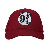Harry Potter By Socksxpress WomenS Baseball Cap | Maroon | Officially Licensed Platform 9 | Curved Brim, Breathable With Hogwart