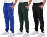 3 Pack Boys Tricot Sweatpants Joggers Kids Boy Jogger Sweatpant Pant Track Pants Athletic Workout Gym Apparel Training Fleece Ta