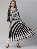 Gosriki Women'S Chikankari Embroidered Kurti Combo Pack Of 2 (Kari Black & Stho Yellow-Gs_Xl_Multi_X-Large),Multicolour,,B0D17XNBDM