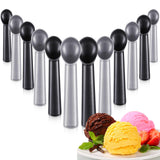 Gejoy 12 Pcs Ice Cream Scoop 7 Inch Nonstick Anti Freeze Ice Cream Scooper Aluminum Design Dessert Spoon for Gelatos Frozen Yogu