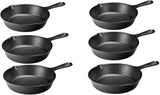 Lodge Skillet Spoon Rest Cast Iron 3-1/2 Dia. (6 pack)