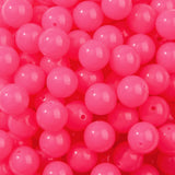 BERMRO 16mm Acrylic Beads 100pcs Transparent Rose Focal Bead Beadable Chunk Bubblegum Beads for DIY Crafting Necklace Bracelet J