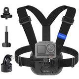 AKASO Quick Release Adjustable Chest Mount Harness Strap for GoPro Hero 13 12 11 10 9, EK7000/EK7000 Pro, V50 X, Brave 4/4 Pro/7