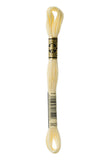 DMC 1173823 Mouline Stranded Cotton Six Strand Embroidery Floss Thread, Pale Yellow, 8.7Yard