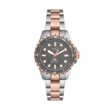 Fossil Blue Dive Two Tone Watch Es5348