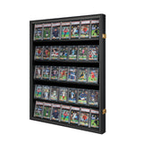 Temgee 35 Graded Sports Card wall-Mounted Display case for Shows, Black