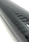 RockRose Epoxy High Gloss Black Carbon Fiber Vinyl Wrap, Anti-Wrinkle, Air Release Automotive Bubble Wrap, Self Adhesive Car Vin