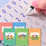 Magic Practice Copybook, Reusable Writing Practice Book, for Preschool Kids Age 3-8 Calligraphy 9.44in 6.29in(5 Books with Pens