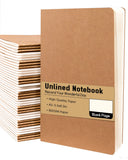 Gwybkq A5 Kraft Unlined Composition Notebooks Blank Journal Bulk 40 Pcs(5.5x8.3), for Campus College Students Office School Supp