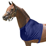 UltraFlex Horse Sleazy Slickers | Horse Slinky Protection | Dirt & Dust Defense | Pull-On Shoulder Guard | Navy, Large