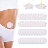 40pcs Castor Oil Wraps for Belly Button, 2 Style Highly Absorbent Non-Reusable Anti-Leak Non-Woven Fabrics Castor Oil Stick-On P