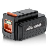 Maxofpowr 40V 4.0Ah Lithium Battery Replacement for Black and Decker LBX2040 LBXR36 LBXR2036 LST540 LCS1240 LBX1540 LST136W Comp