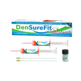 DenSureFit Lower Denture Reline Kit, Soft Silicone Denture Reliner Repair and Care Combo Kit with Extra Comfort Liner, Refit and