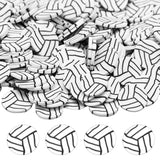 Weysat 30g Mini Volleyball Polymer Clay Slices 0.2 Inch Tiny Clay Volleyball Pieces Sports Sprinkles Ball Confetti for Clips Nai