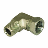 Apache 39005075 3/8 Male Pipe x 3/8 Female Pipe Swivel 90 Hydraulic Adapter (Style 1501)