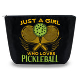 Sugchairo Pickleball Gifts for Women Pickleball Lovers Makeup Bag Accessories Small Purse Travel Birthday Daughter Sister