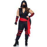 4 Pc Deadly Ninja, Includes De - 3X-4X / Black/Red
