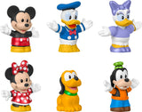 Fisher-Price Little People Toddler Toy Disney Mickey Mouse & Friends 6-Piece Figure Set for Preschool Pretend Play Kids Ages 18+