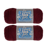 Hobby Lobby I Love This Yarn - 4 Medium 100% Acrylic Yarn for Crocheting & Knitting Blankets, Hats & Accessories, Set of 2, 60 A
