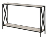 Convenience Concepts Tucson Console Table 47.25 - Modern Sofa Table with Storage Shelf, Entryway Hall Table for Living Room, San